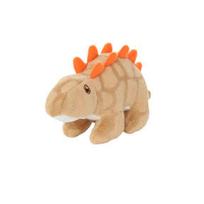 Tuffy Dog Toys - Mighty Jr Dinosaur Stegosaurus Plush Squeaky Durable Toy