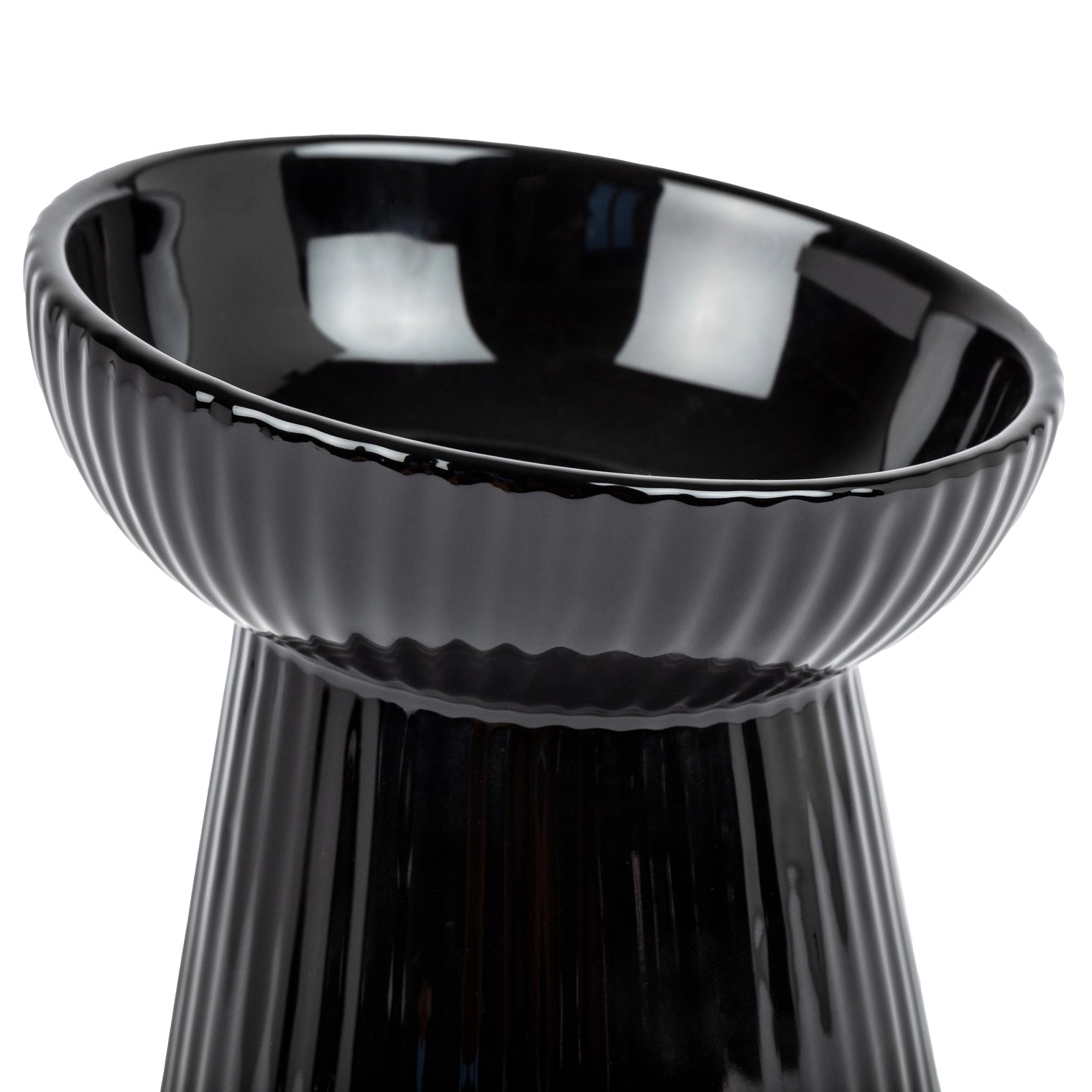 Park Life Design - Fluted Tilt Ceramic Cat Dish