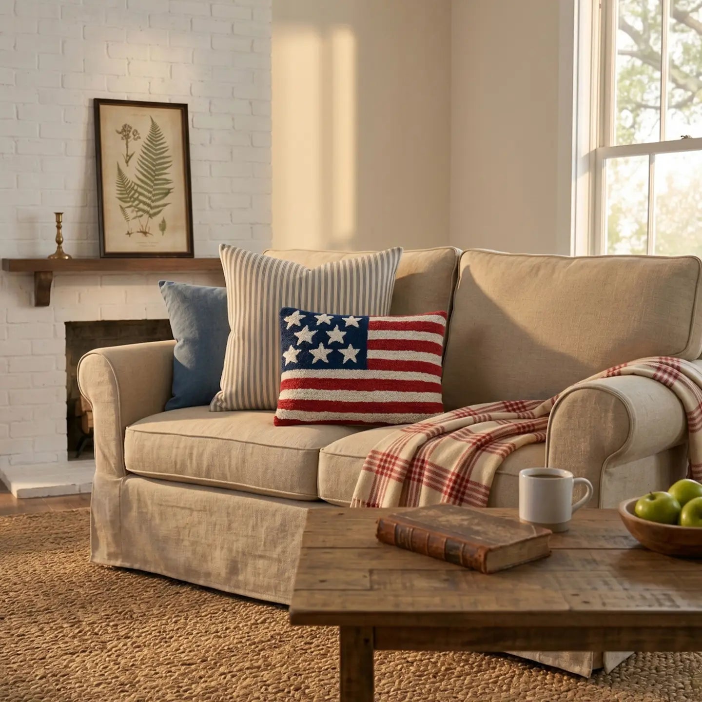 Peking Handicraft - Pillow Hook USA Flag