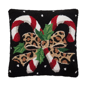 Peking Handicraft - Pillow Hook Leopard Candy Cane
