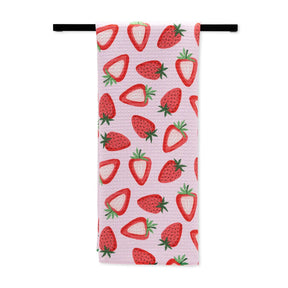 Geometry - Tea Towel Sweet Strawberry