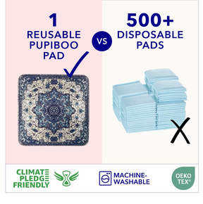 Pupiboo - Medallion Washable Pee Pads 18"x24" (2 pack)