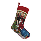 Peking Handicraft - Stocking Santa Chimney Needlepoint