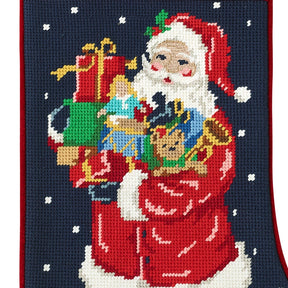 Peking Handicraft - Stocking Santa with Toys Embroidered