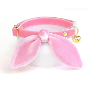 Made by Cleo - Velvet Breakaway Cat Collar with Bunny Ears