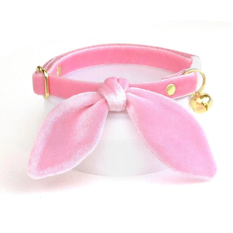 Made by Cleo - Velvet Breakaway Cat Collar with Bunny Ears