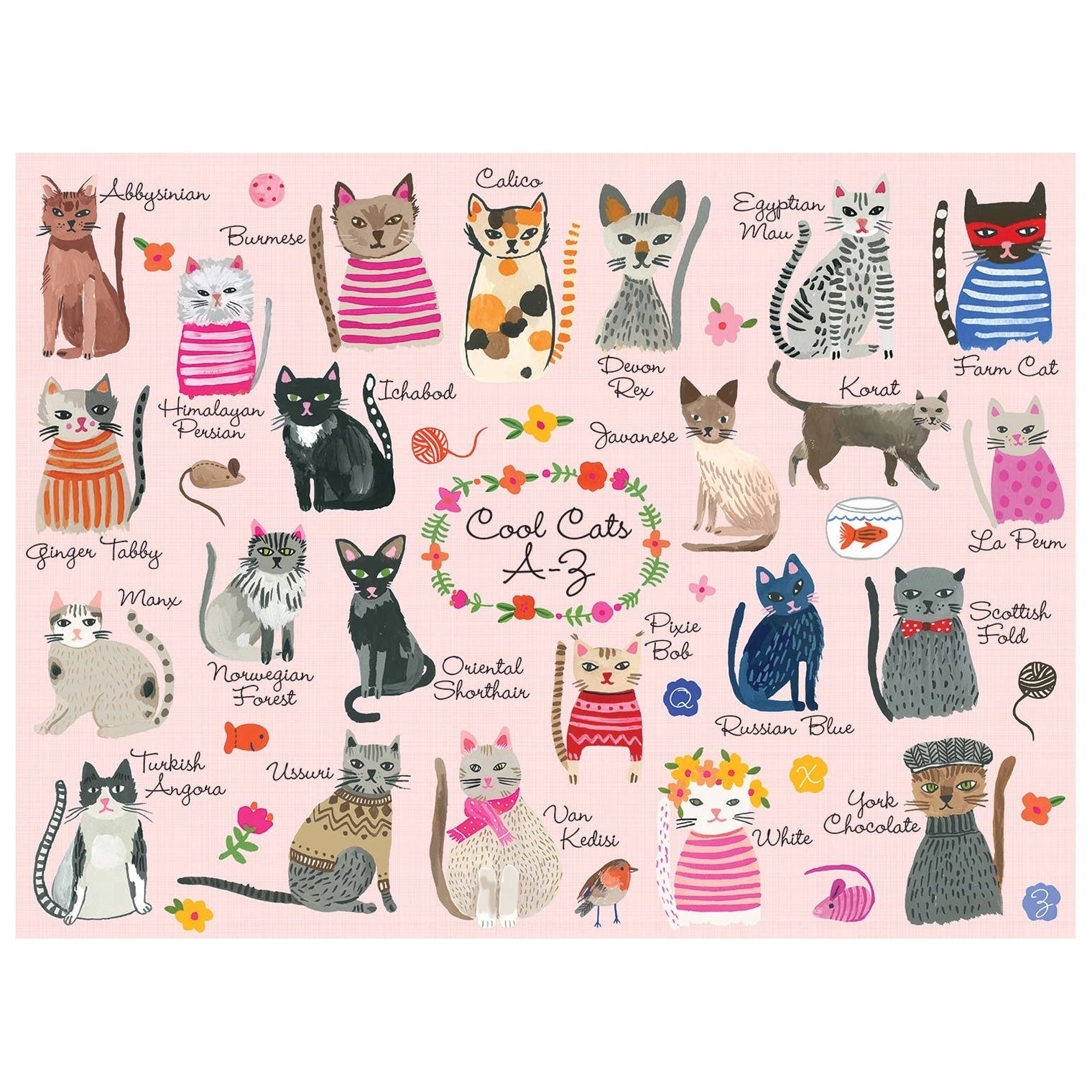 Chronicle-Hachette Book - Puzzle Cool Cats A-Z