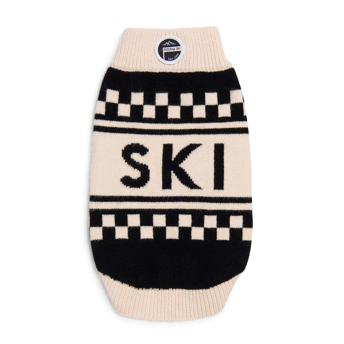 Fab Dog - Sweater Fab Ski Mini Check