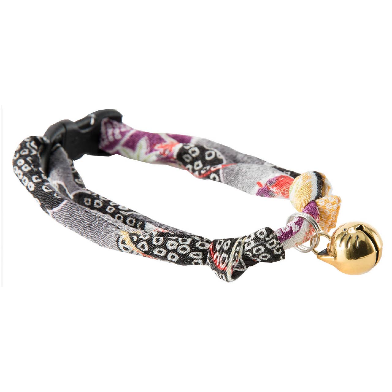 Cat Collar Chirimen Fireworks