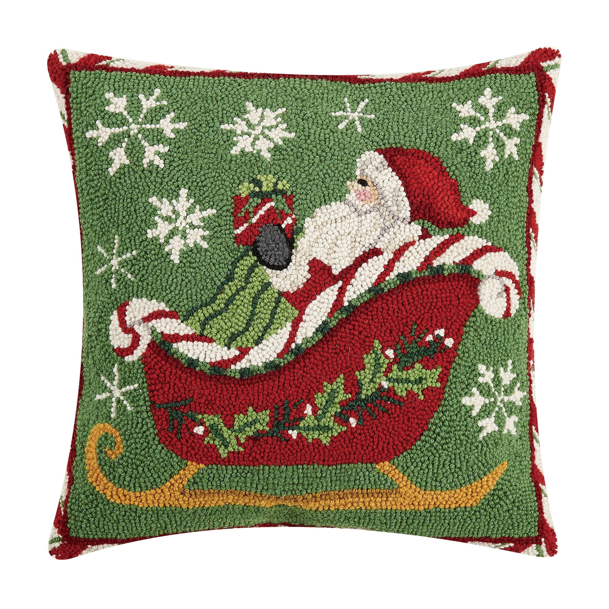 Peking HandiCraft - Pillow Santa Sleigh Hook