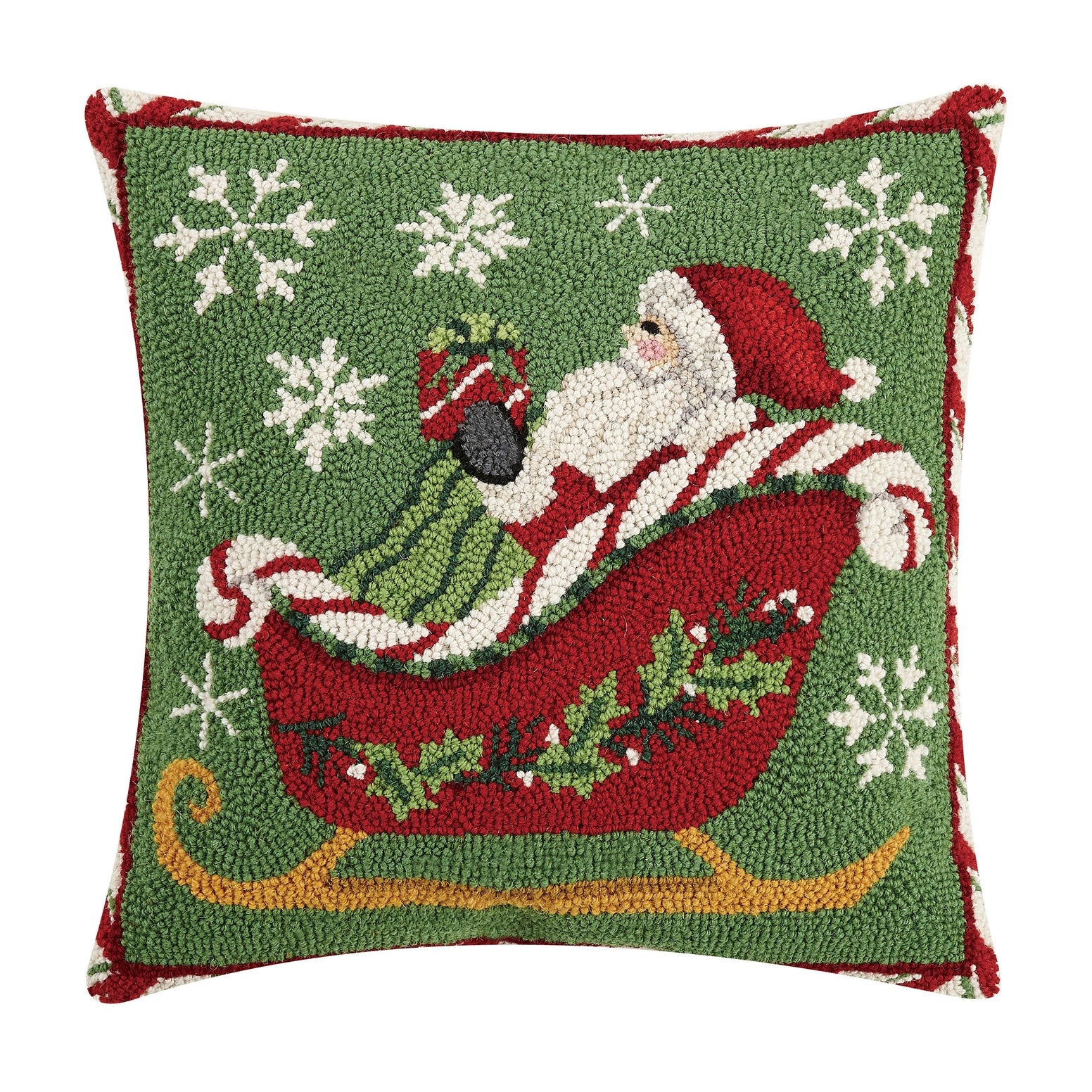Peking HandiCraft - Pillow Santa Sleigh Hook