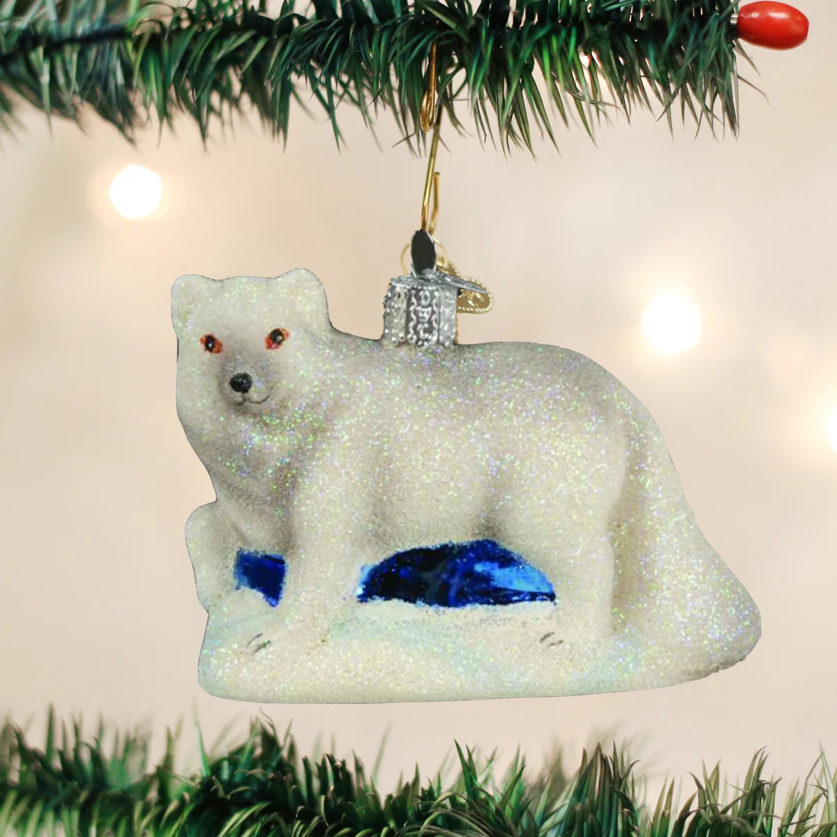 Old World Christmas - Glistening Arctic Fox