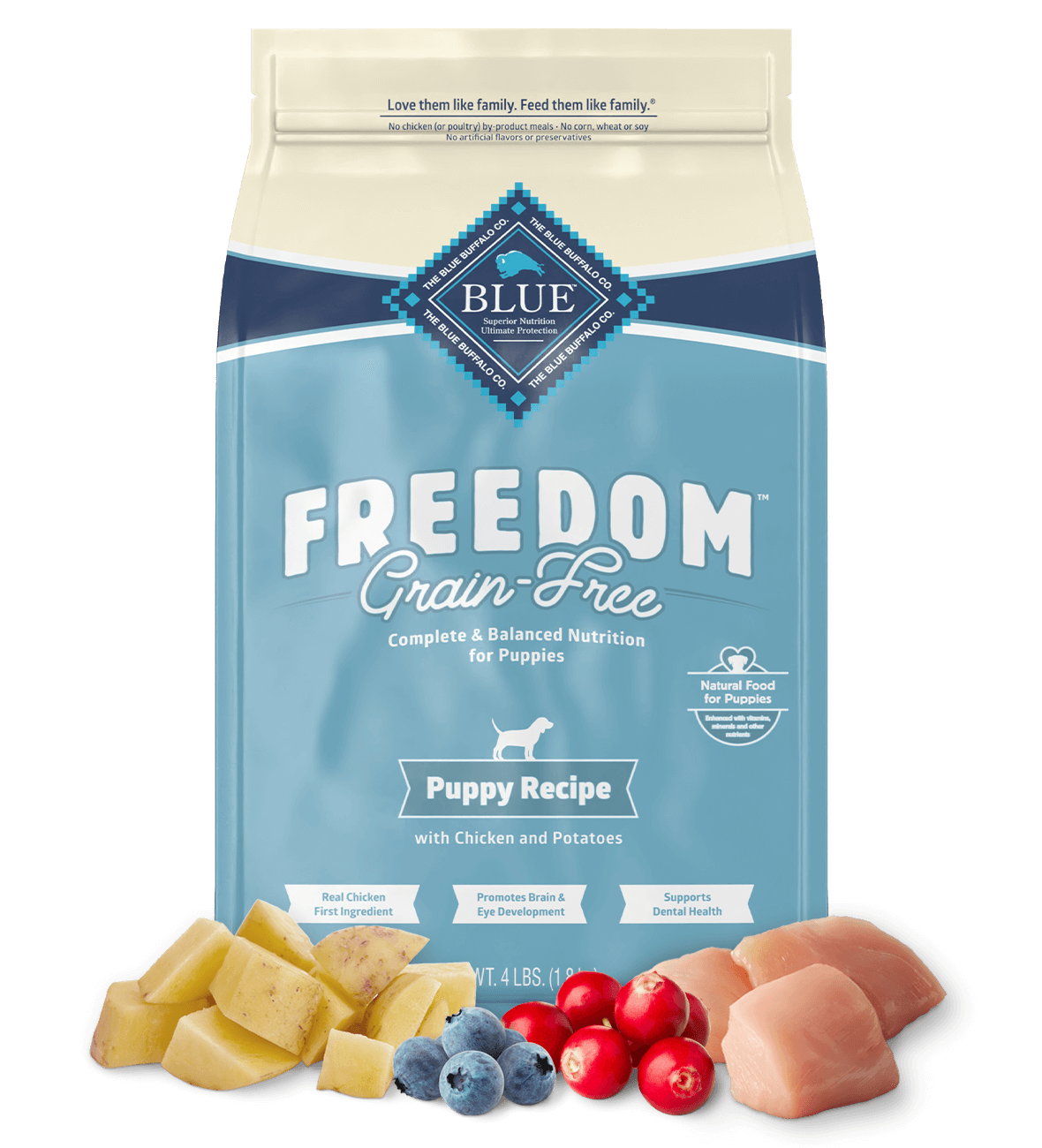 Blue Buffalo Freedom - Puppy Grain-Free Chicken Recipe Dry Dog Food