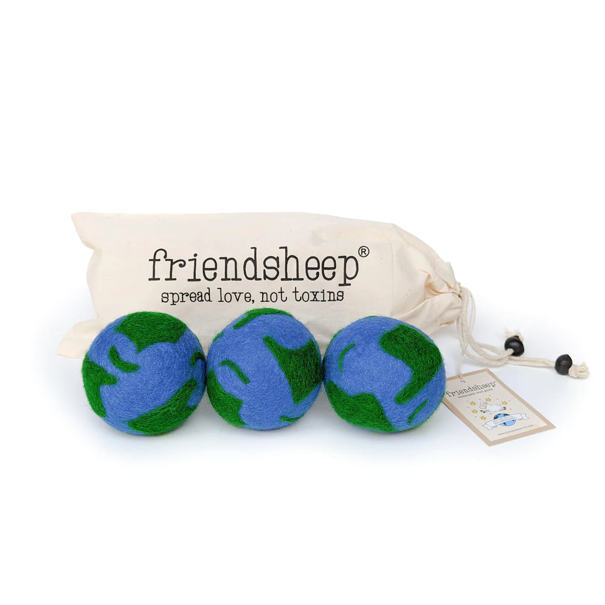Friendsheep - Eco Dryer Ball Earth (Set of 3)