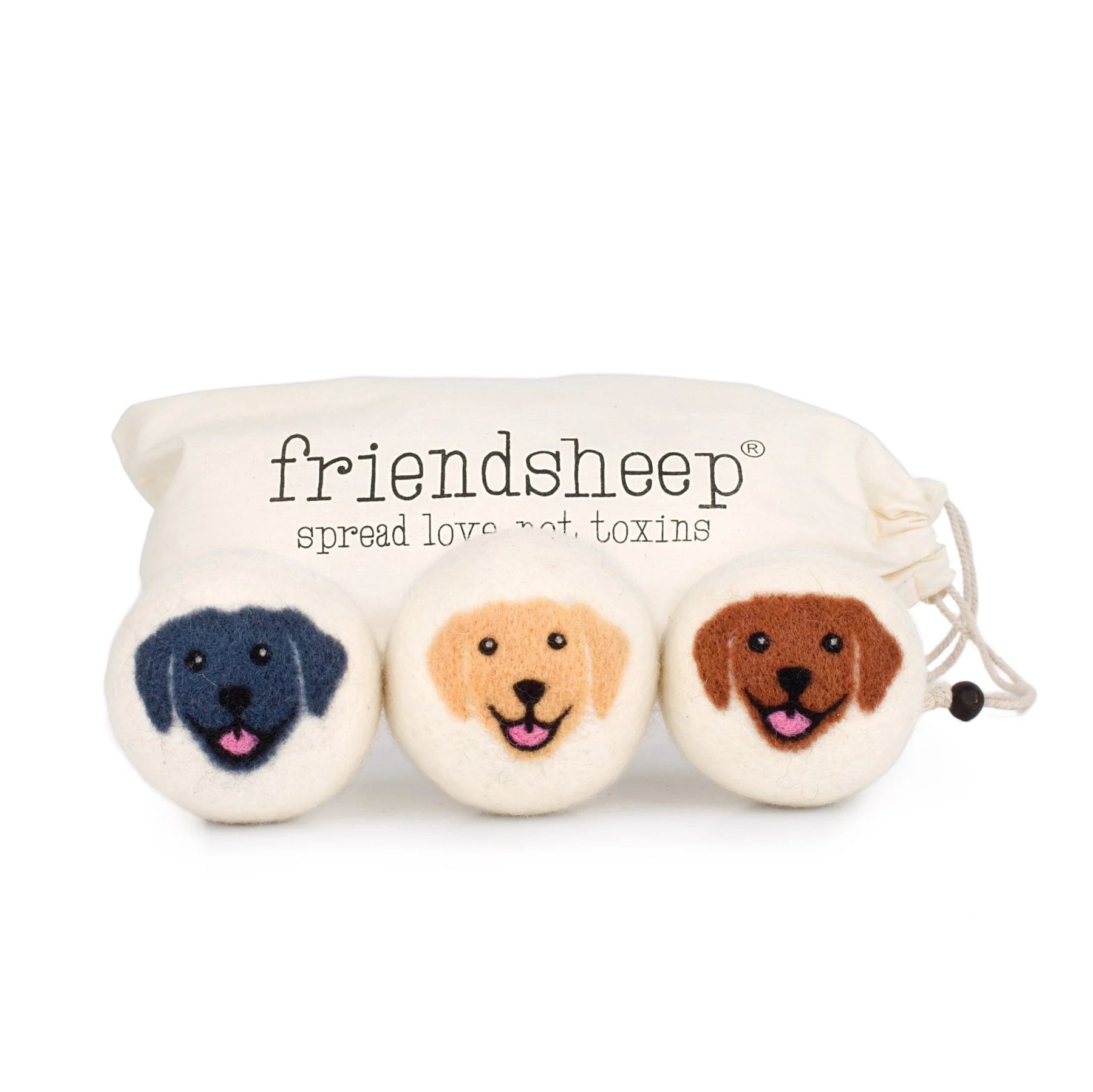 Friendsheep - Eco Dryer Balls Happy Dogs Mix Trio