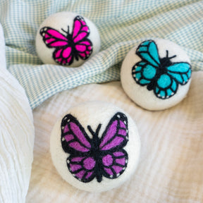 Friendsheep - Eco Dryer Balls Moon Monarch Butterfly Trio