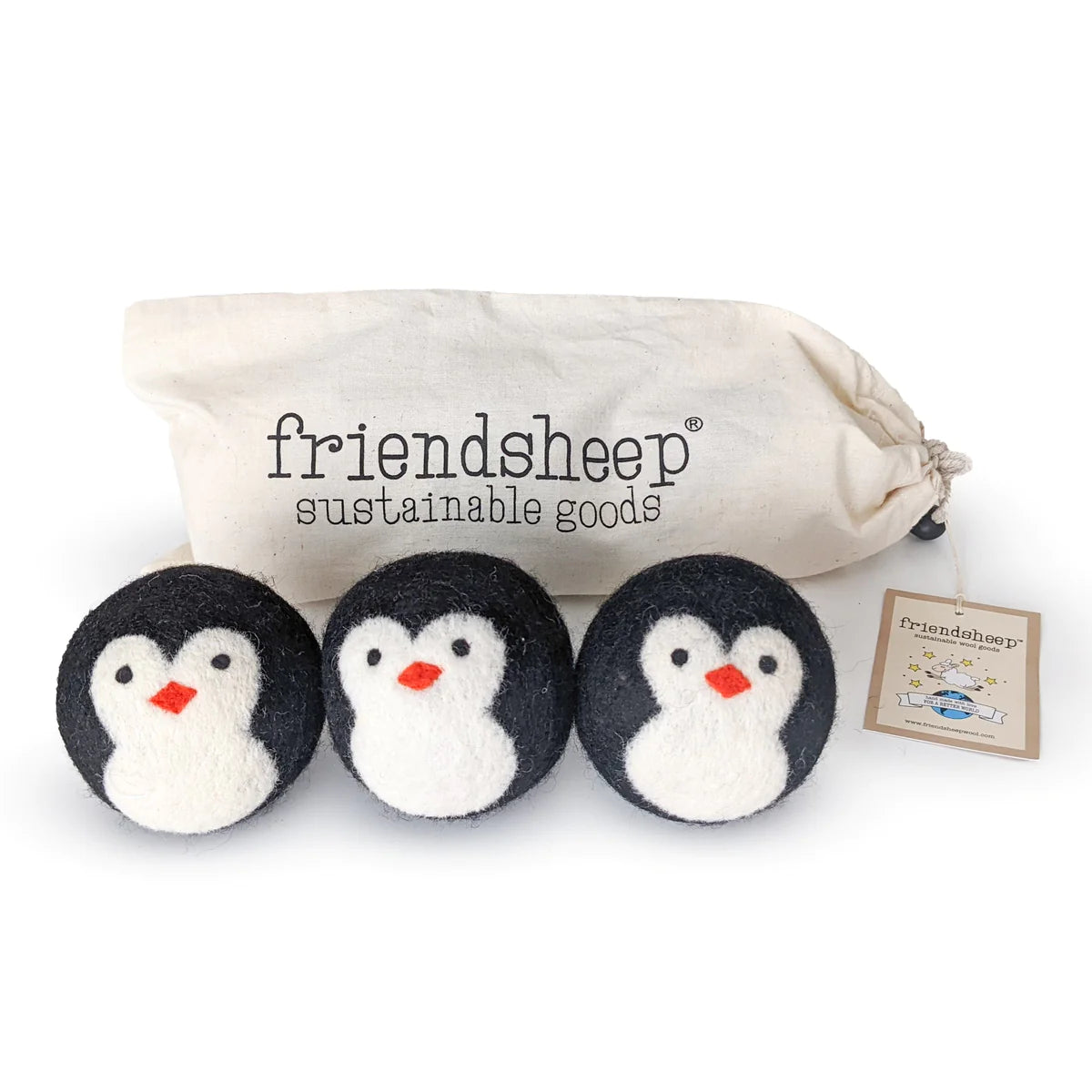 Friendsheep - Eco Dryer Ball Penguin (Set of 3)