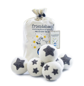 Friendsheep - Eco Dryer Ball Stars Galore (Set of 6 with Bag)