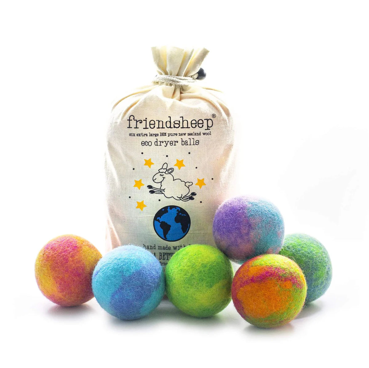 Friendsheep - Eco Dryer Ball Galaxy (set of 6)