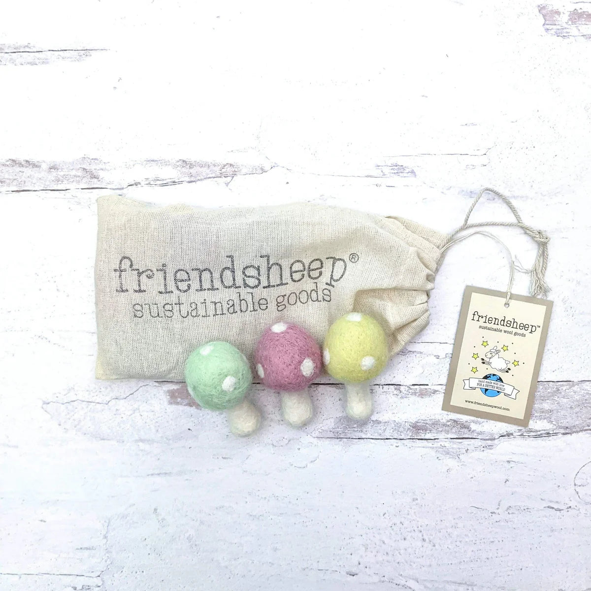 Friendsheep - Eco Toys Freshners - Spring Mushrooms