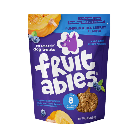 Fruitables - Pumpkin & Blueberry Crunchy Dog Treats