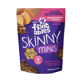 Fruitables - Skinny Minis Grilled Bison Soft & Chewy Dog Treats