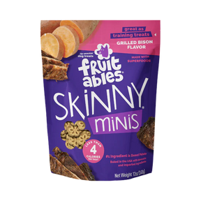 Fruitables - Skinny Minis Grilled Bison Soft & Chewy Dog Treats