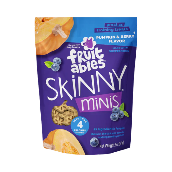 Fruitables - Skinny Minis Pumpkin & Berry Soft & Chewy Dog Treats