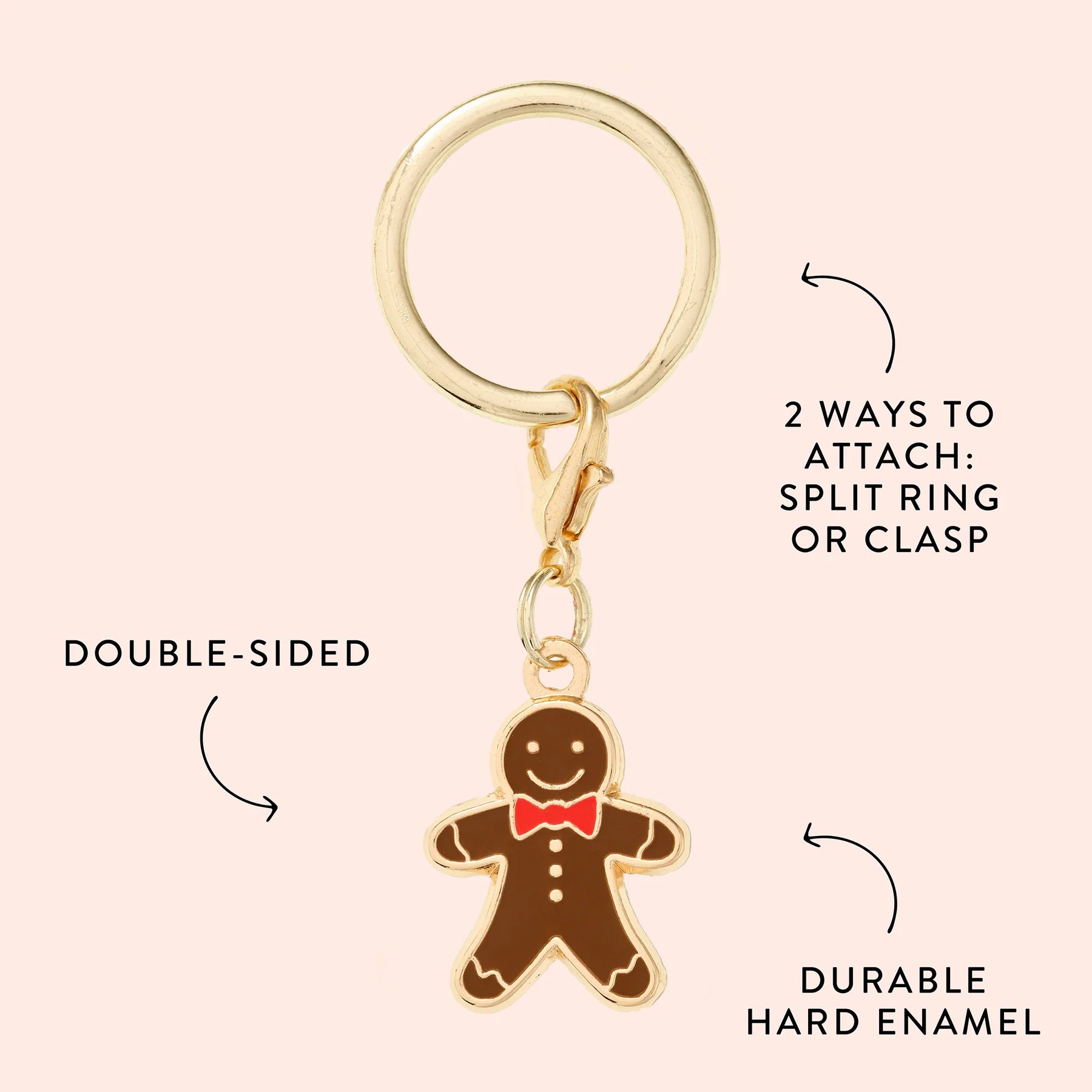The Foggy Dog - Collar Charm Gingerbread Man