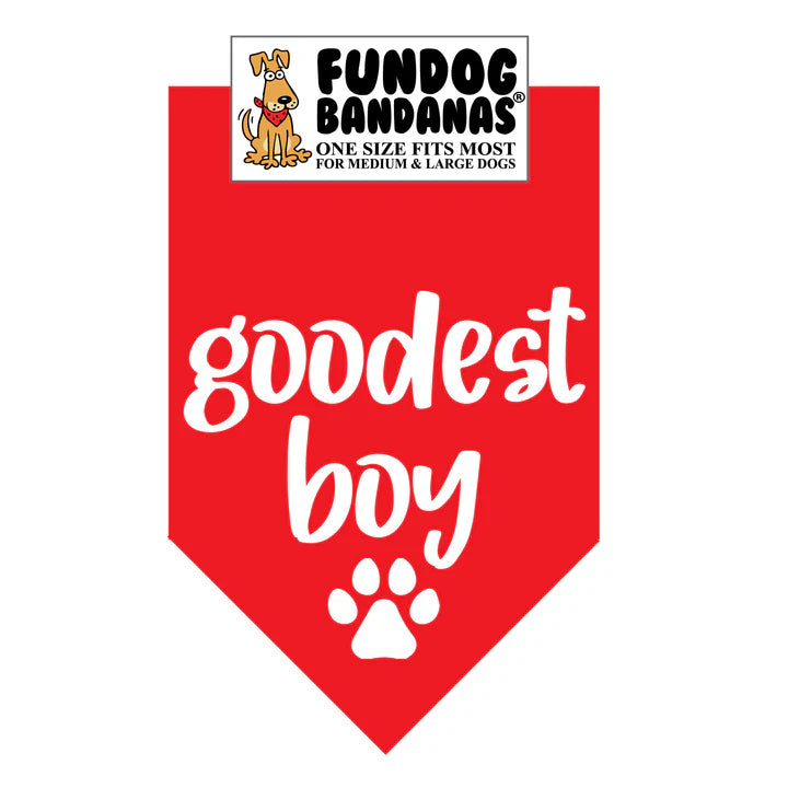 FunDog Bandanas - Dog Bandana Goodest Boy