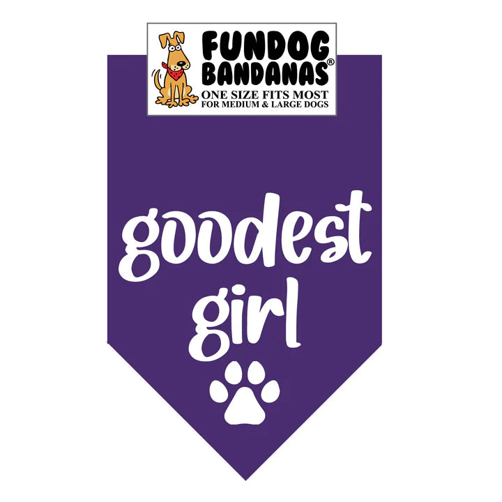 FunDog Bandanas - Dog Bandana Goodest Girl