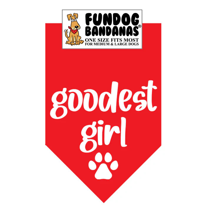 FunDog Bandanas - Dog Bandana Goodest Girl