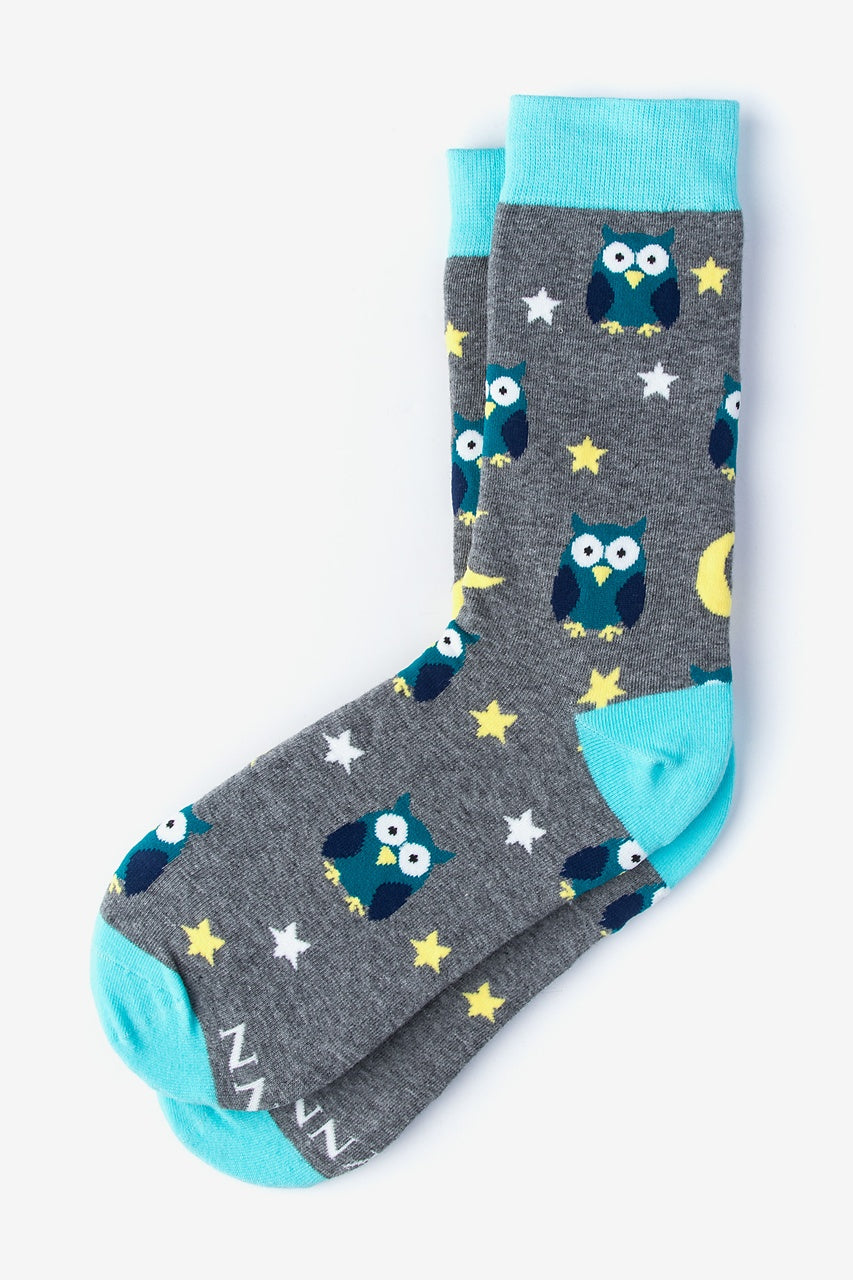 Wild Attire Alynn Socks Owl Night Long Women's