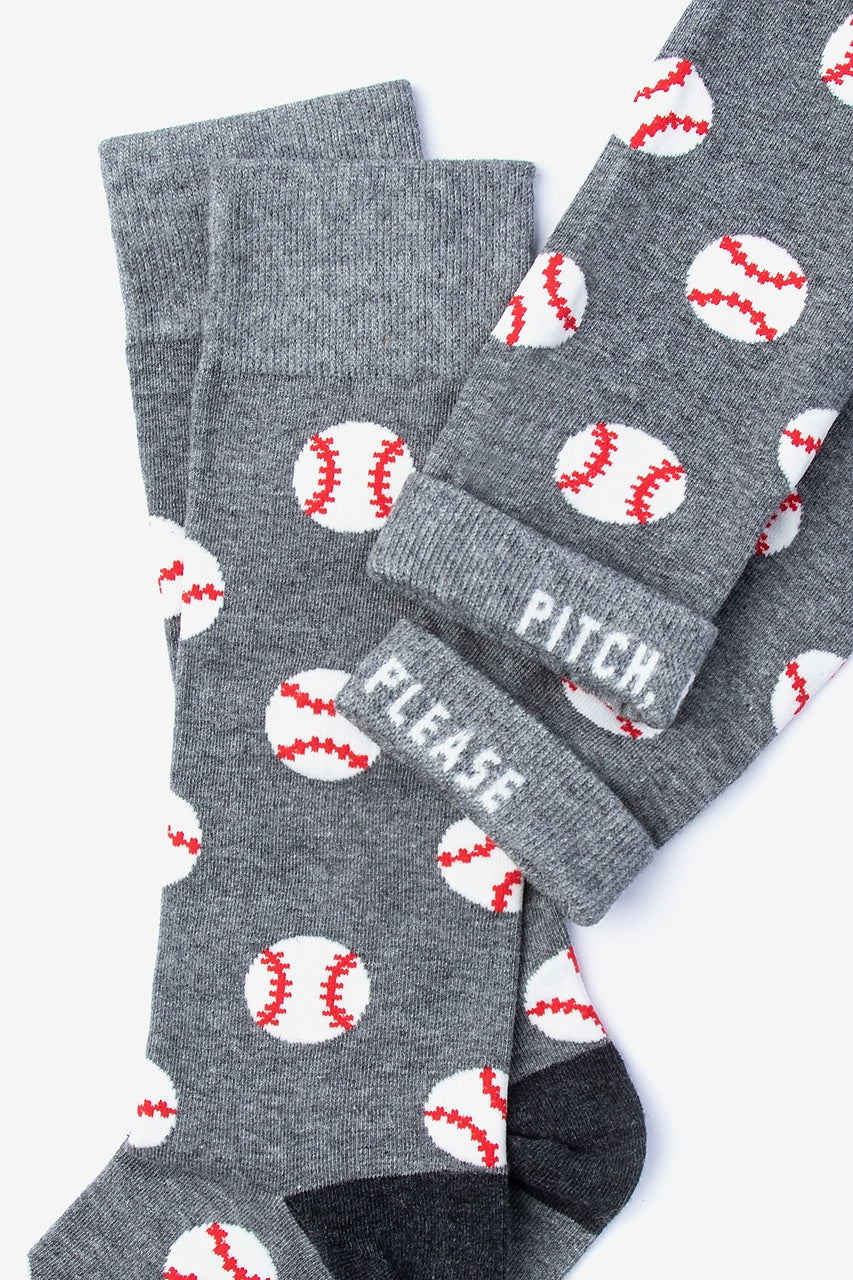 Wild Attire Alynn Socks Pitch, Please Baseballs