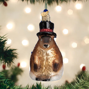 Old World Christmas - Groundhog Ornament