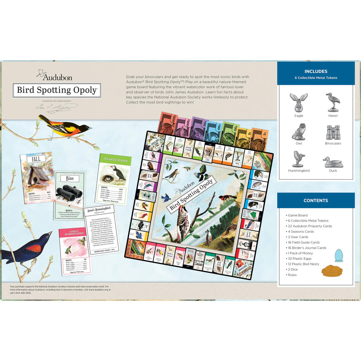 Board Game Audubon Opoly