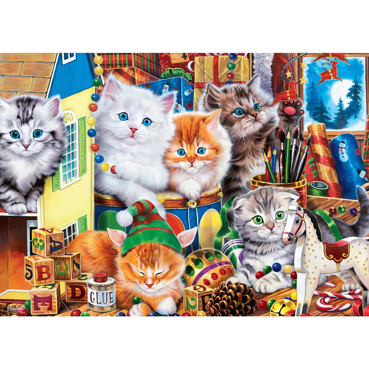 Puzzle Sparkle & Shine - Whisker Wishes 500 Piece