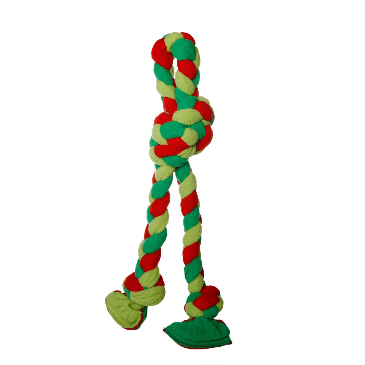 Holiday Braided Fleece Tug