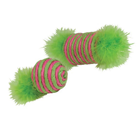 Kylie's Brights Raffia Spool & Ball With Feather 2pk