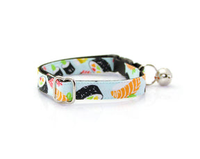 Made by Cleo - Cat Collar "Sushi Date" Breakaway with Gold