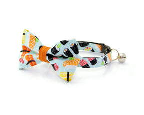 Made by Cleo - Cat Collar "Sushi Date" Breakaway with Gold