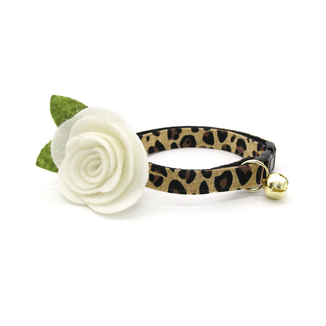 Made by Cleo - Cat Collar "Safari" Breakaway with Gold