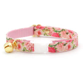 Made by Cleo - Cat Collar "Pretty in Peony" Pink Breakaway with Gold