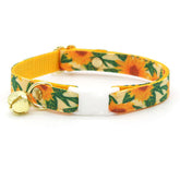 Made by Cleo - Cat Collar "Sunflowers" Breakaway with Gold