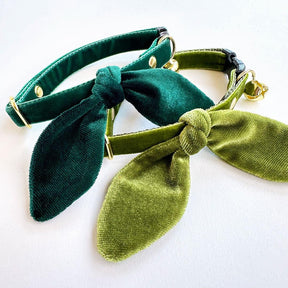 Made by Cleo - Velvet Breakaway Cat Collar with Bunny Ears