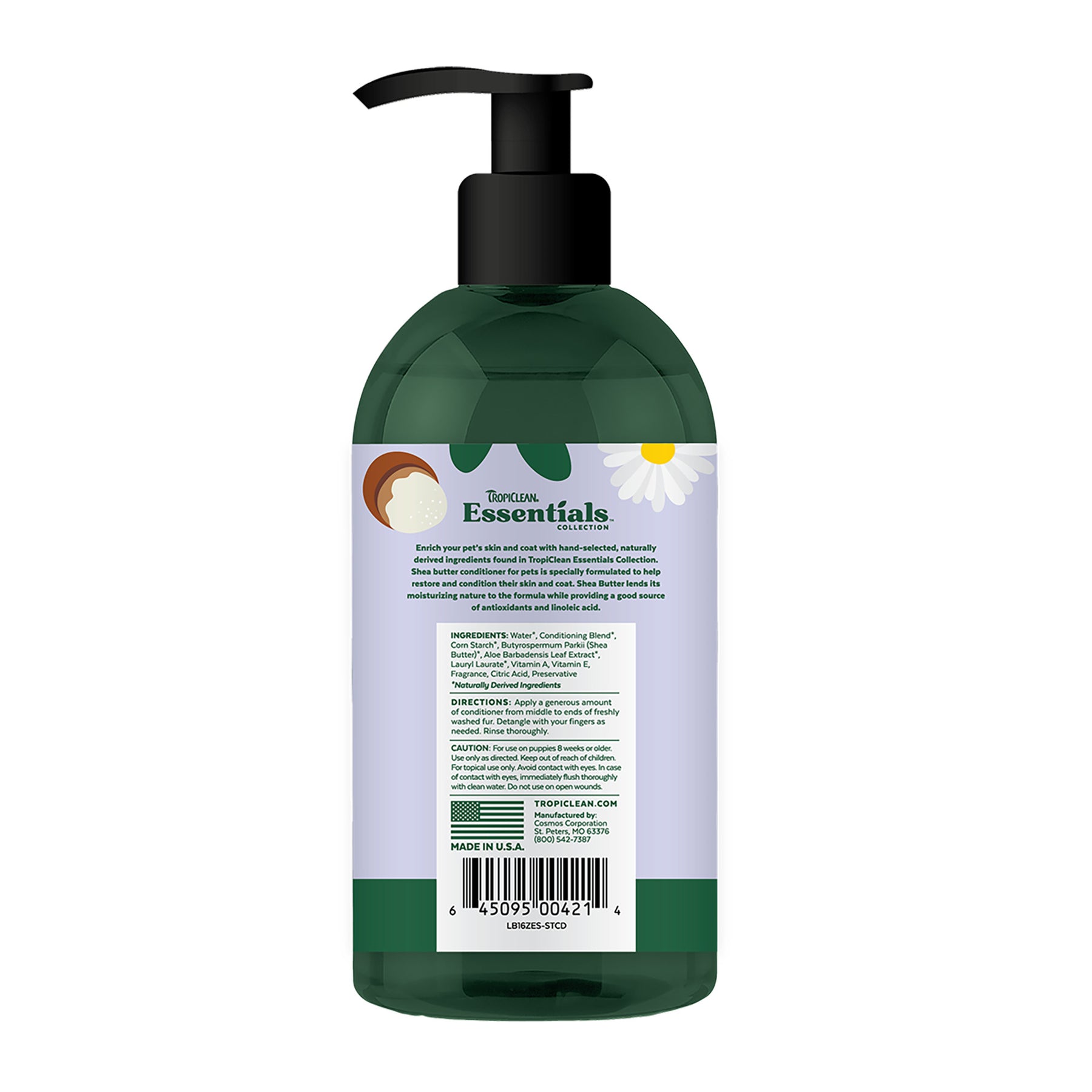 Tropiclean - Essential Shea Butter Conditioner for Dog,Puppies & Cat