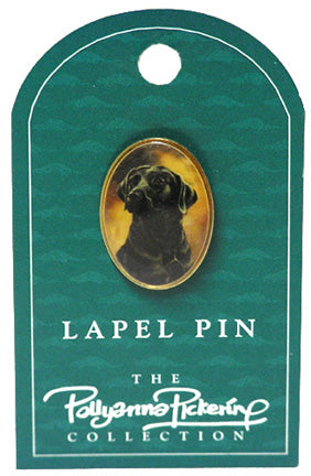 Pollyanne Pickering - Dog Lapel Pin, Black Labrador
