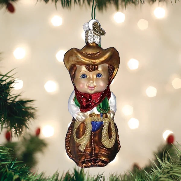 Old World Christmas - Lil' Cowpoke Ornament