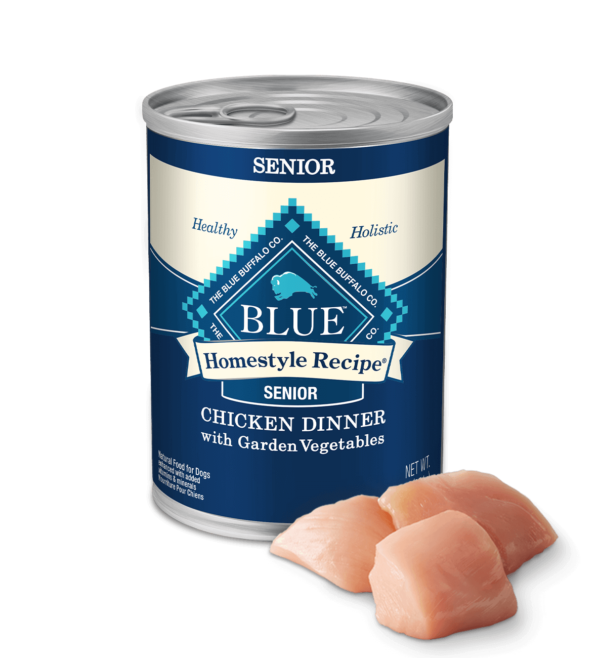 Blue Buffalo Homestyle - Senior Dog Chicken Dinner with Garden Vegetables Canned Dog Food