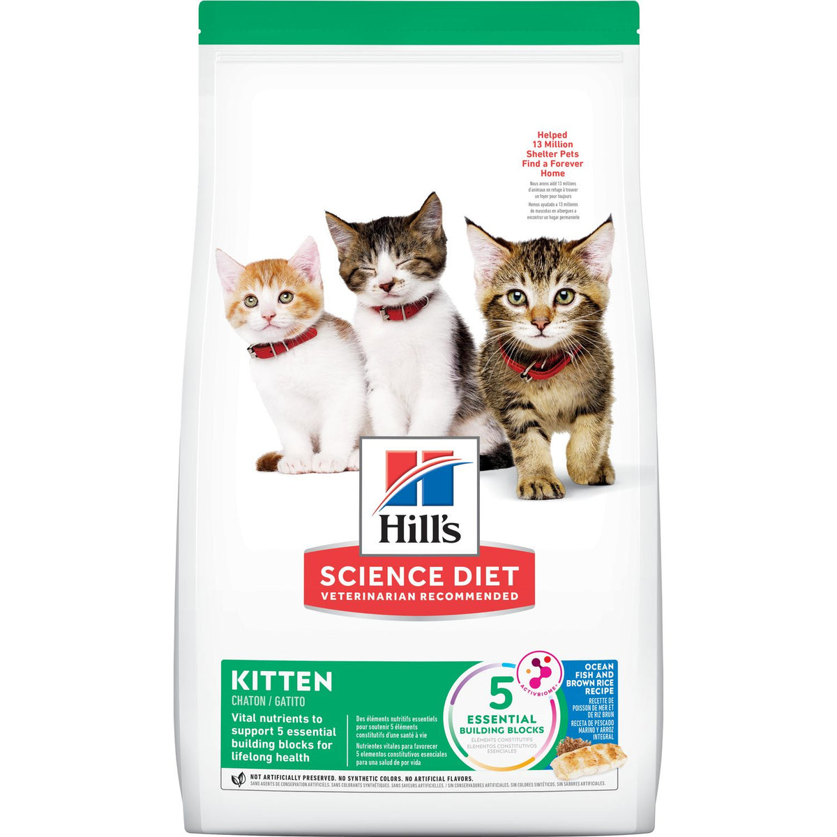 Hill's Science Diet - Kitten Ocean Fish & Brown Rice Cat Food Dry